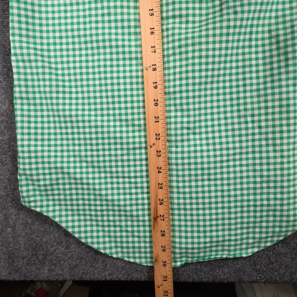 NWT Polo Ralph Lauren Oxford Shirt Mens Small Green Gingham Flesh Pony OCBD
